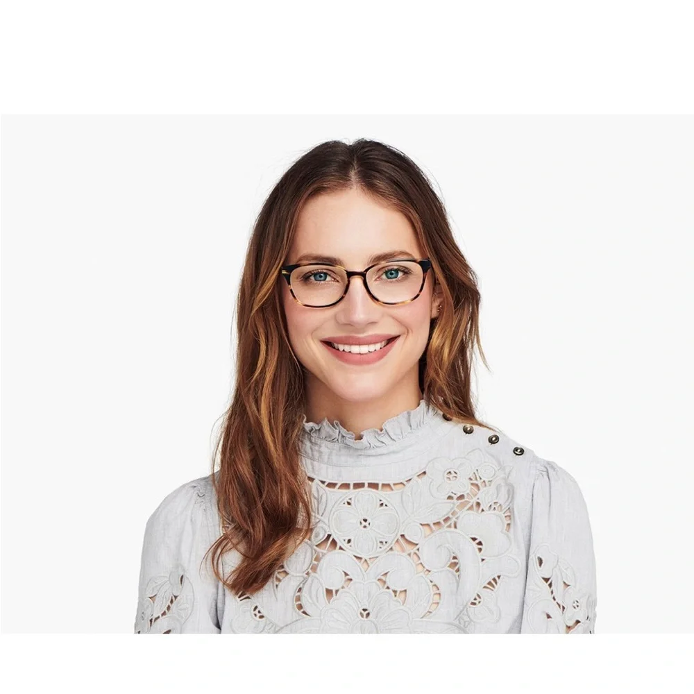 Warby Parker Clemens Eyeglasses Tortoiseshell Rectangular Unisex Classic